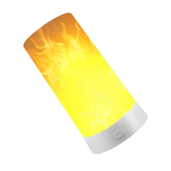 Bewildely Luz LED con efecto de llama, lámpara de llama con recargable por USB, luz para chimenea con mando a distancia para decoración de Bar Iluminación navideña Bewildely HA018919-00