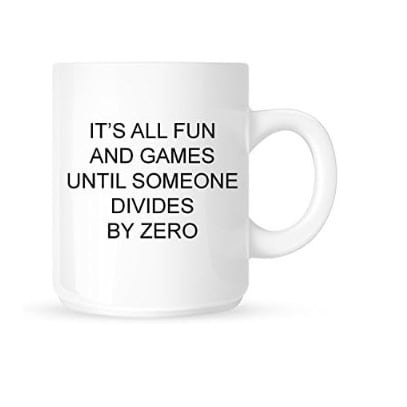 Taza de café de cerámica It's All Fun and Games Until Someone D