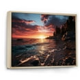 thumbnail image 2 of Designart "Coastal Twilight Rocky Beach wall art II" Nautical & Beach Floater Framed Canvas Print, 2 of 7