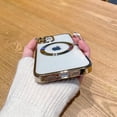 thumbnail image 4 of for iPhone 12 Case Magnetic Clear with Camera Lens Protector Full Protection MagSafe Electroplated Silicone Dust-Proof Net Shockproof Protective Case Cover 6.1 Inch - Gold, 4 of 6