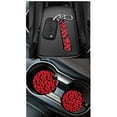 thumbnail image 3 of HUIACONG Red Black Bat Car Seat Covers Full Set 14 Pcs Halloween Automotive Interior Accessories Universal Fit with Steering Wheel Cover Armrest Cover Seat Belt Pads Headrest Cover, 3 of 7