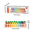 thumbnail image 3 of Hearth & Gear Children's Carrot Pulling Math Matching Early Education Package Kindergarten Baby Puzzle Enlightenment Thinking Training Toy Building for Boys 8-12 Foam Beads for Kids Building Games for, 3 of 7