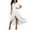 White, variant on Blmnix Valentine Dresses for Women 2026 High-Low Flowy Waisted Dresses Short Sleeve V-Neck Blue Drop Waist Dress Women,XXXL