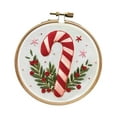 thumbnail image 2 of jifeng Christmas Embroidery Kit Christmas Pattern DIY Needlepoint Set with Instructions Candy Cane, 2 of 9