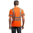 thumbnail image 2 of CornerStone ANSI 107 Class 3 Short Sleeve Snag Resistant Reflective T Shirt-3XL (Safety Orange), 2 of 2