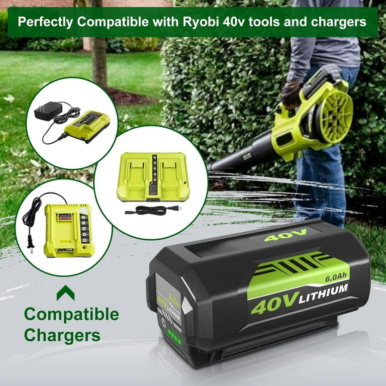 Ryobi 40v Battery RYOBI 40V HP Brushless 100 MPH 600 CFM Cordless