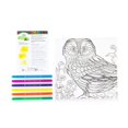thumbnail image 3 of Royal & Langnickel Canvas Art Markers Kit 10"X10"-Owl, 3 of 3