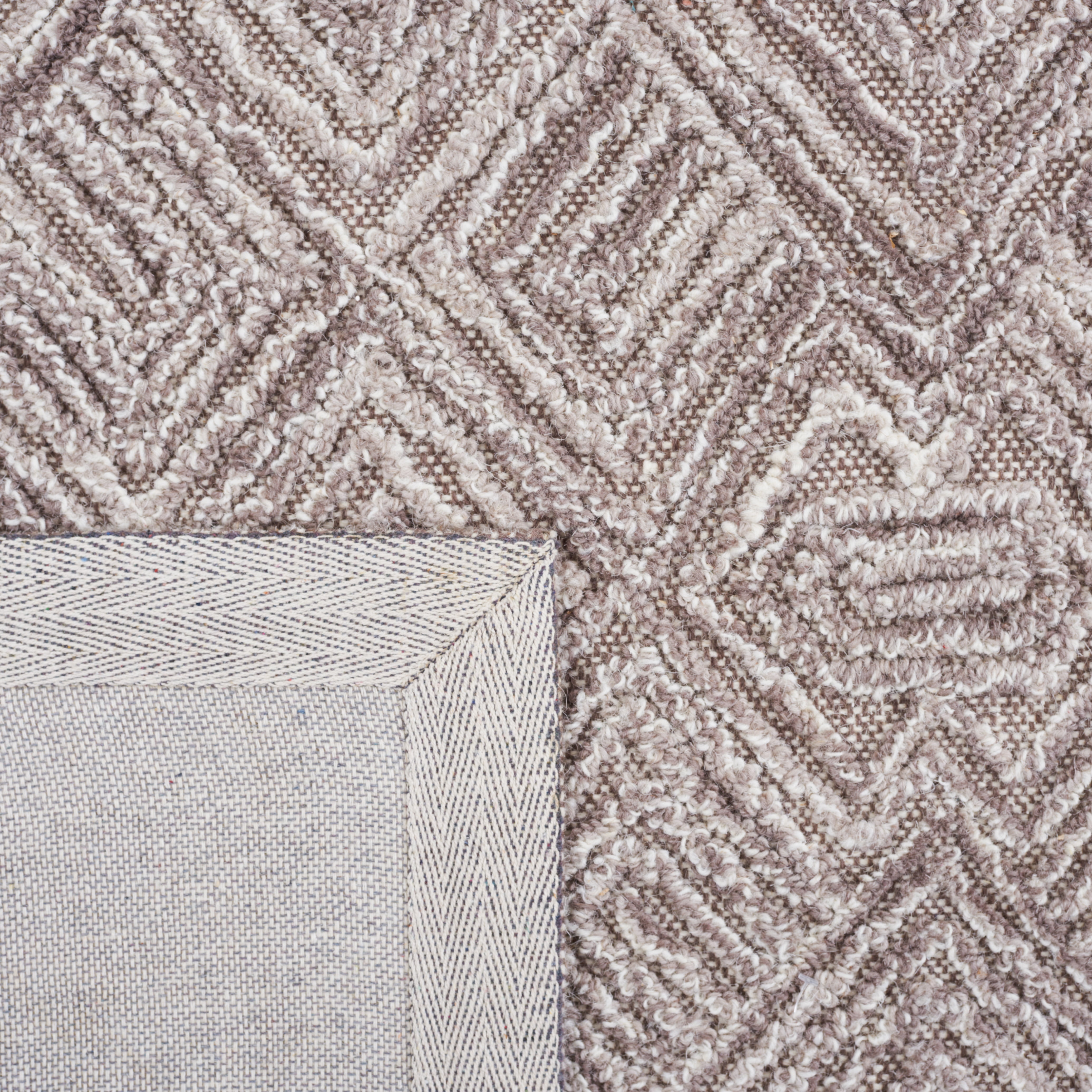 SAFAVIEH Textural Adrasteia Geometric Area Rug, Brown, 3' x 5'