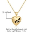 thumbnail image 2 of TINGN Locket Necklaces That Holds Pictures 14K Gold Plated Heart Picture Necklaces for Women Initial Locket Necklaces for Women, 2 of 9