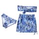 thumbnail image 1 of Traje de baño con tiras cruzadas para mujer con almohadilla en el pecho sin aros Estampado de leopardo Cómoda falda de bikini con tiras Traje de tres piezas OAVQHLG3B Store  lin121212, 1 of 4