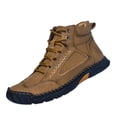 thumbnail image 2 of Men’s Waterproof Leather Boots,Wide Toe Box Ankle Boots with Cushioned Insole,Comfortable Non-Slip Outdoor Walking Shoes, 2 of 6