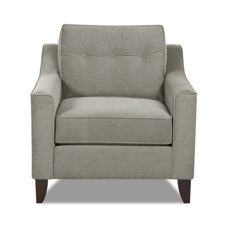 Klaussner Furniture Made to Order Klaussner Audrina Wood Chair with Grey Upholstery