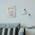 thumbnail image 3 of Stupell Industries You Plus Me Home Family Inspirational Word On Wood Texture Design Canvas Wall Art by Lettered and Lined, 3 of 3