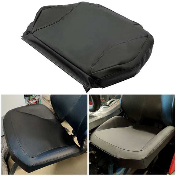 KOJEM Seat Black Bottom Cushion Cover Leather for 2011-2018 2012 2013 2014 2015 2016 2017 Can Am Maverick Commander