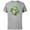 Athletic Heather, variant on Yoda Lucky Shamrock St. Patrick’s Day - Short Sleeve Cotton T-Shirt for Adults - Customized-Black