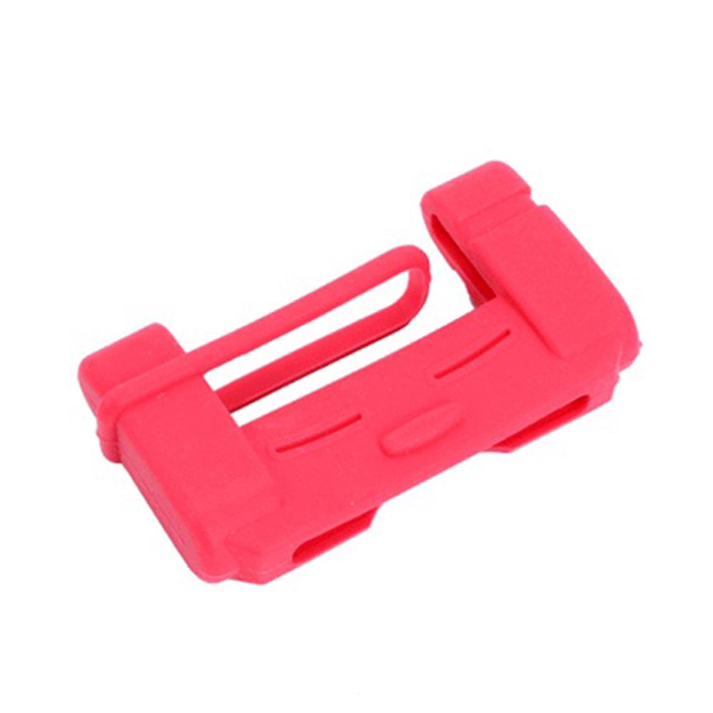Car Seat Belt Buckle Clip Silicone Anti-Scratch Cover Red Safety Accessories 
