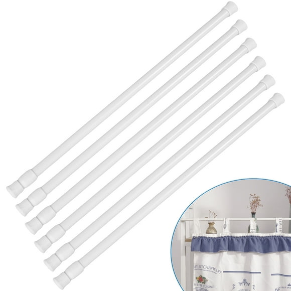 Retrok 6pcs Window Security Bars Adjustable Window Security Stick with Anti-Slip Rubber Tips Retractable Sliding Door Security Bar Window Safety Bars Window Guards for Children Home (White )