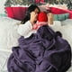 thumbnail image 5 of Manta Bedsure, forro polar morado, tamaño king, 274 x 229 cm, microfibra, 5 of 7