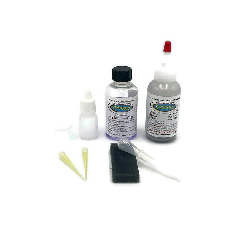 Plastex Plastic and Fiberglass Repair - Easily fix, Recreate Broken  Plastic, Wood and Much More! Plastex Large/Shop Kit (Black)