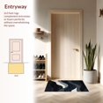 thumbnail image 3 of ODIKA 4' x 6' Machine Washable Non-Slip Area Rug, Contemporary Wave High Traffic Rug, Gray, 124473, 3 of 7