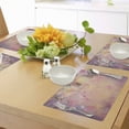 thumbnail image 4 of Ambesonne East Place Mats Set of 4, Japanese Flourishing Spring, Standard Size, Peach Lavender, 4 of 6