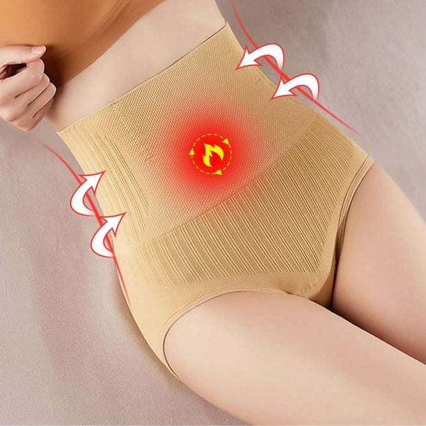 Holiday Savings! Cameland Ladies Comfortable Solid Color Large Size High  Waist Warm Belly Hip Lift Thin Waist Panties Underwear 