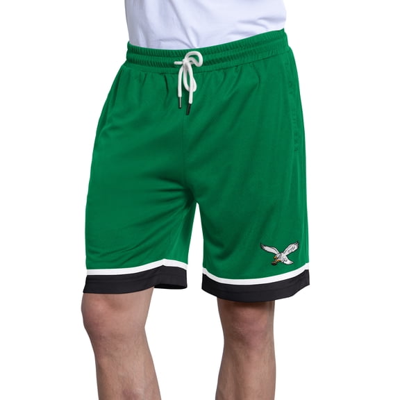 Men's Starter  Kelly Green Philadelphia Eagles Throwback Power Play Mesh Shorts