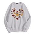 thumbnail image 4 of VBARHMQRT Chandails à Capuche Légers pour Femmes Mode Automne et Hiver Action de Grâce Thème Lettres Anglaises Haut Imprimé Décontracté, 4 of 4