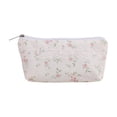 thumbnail image 2 of Hyknon Aesthetic Pencil Case for Women, Cute Floral Zipper Pencil Pouch with Lace, Large Capacity Pen Bag, Stationery Organizer for Office Classroom Storage Supplies, 2 of 6