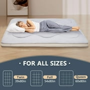 Slsy Japanese Floor Mattress Futon Mattress, Twin Size 39x 80 Foldable Mattress, Roll Up Mattress Sleeping Tatami Mat Floor Lounger Guest Bed