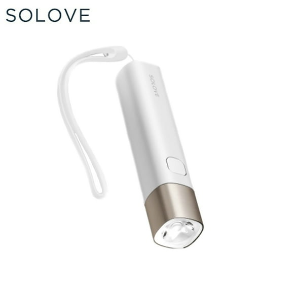New SOLOVE X3 Electric Torch 3000mAh Power Bank USB Rechargeable Brightness EDC Flashlight Portable