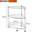 thumbnail image 4 of Kitchen Storage Rack Triangle Chrome Storage Rack Corner Rack, 4 of 6