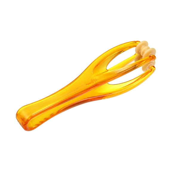 Unique Bargains Handheld Finger Massager with Dual Trigger Point for Finger Muscle Pain Ease ABS Orange