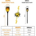 thumbnail image 6 of Upgraded Solar Lights Outdoor, 6 Pack Flickering Flame Solar Torch Lights with Super Larger Size for Christmas Decor, Solar Christmas Lights Waterproof Solar Powered Outdoor Lights for Garden Pathway, 6 of 7