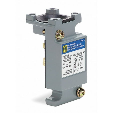 - Square D 2NO/2NC Plug In Limit Switch Body, AC Contact Rating: 10A @ 600VAC