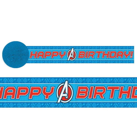 Generic Avengers Assemble Crepe Paper Party Banners, 1 Count