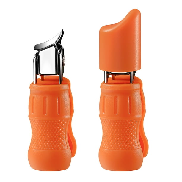 Pisexur Belleza Maquillaje Cortaúñas de boca inclinada de acero inoxidable con ranura para uñas, minicortaúñas portátil de gran apertura.para mujeres y hombres