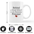 thumbnail image 4 of Principal Gifts Coffee Mug, Principal Appreciation Gifts, Best Principal Gifts, Gifts for School Principal, Behind a Great School is and Awesome Principal 11 oz. Ceramic Coffee Mug, 4 of 4