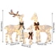 thumbnail image 3 of Decoraciones Navideñas Familia XWSHYW Renos Navideños Preliminares 3 Piezas con Luces Led Blancas Cálidas y Purpurina, 3 of 6