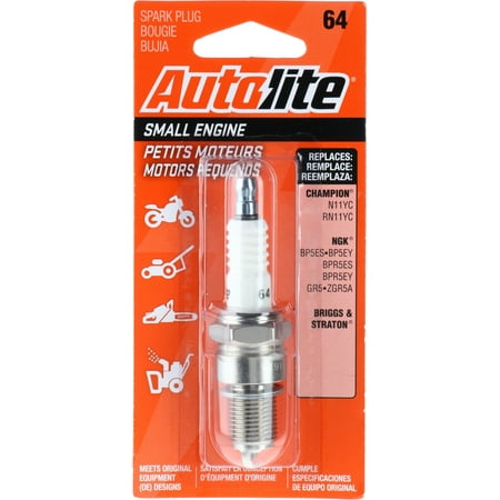 Autolite Small Engine Spark Plug, 64 for Select Honda Small Engine Equipment and other Power Equipment
