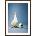 thumbnail image 2 of Art.com Goose Standing Beside Golden Egg, Studio Shot Photo, Brown Frame Wall Art, 21" x 29", 2 of 5