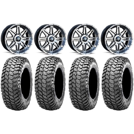 MSA Dark Tint Vibe 14 UTV Wheels 32 Liberty Tires Polaris RZR XP 1000 / PRO XP / Ranger XP 900/1000