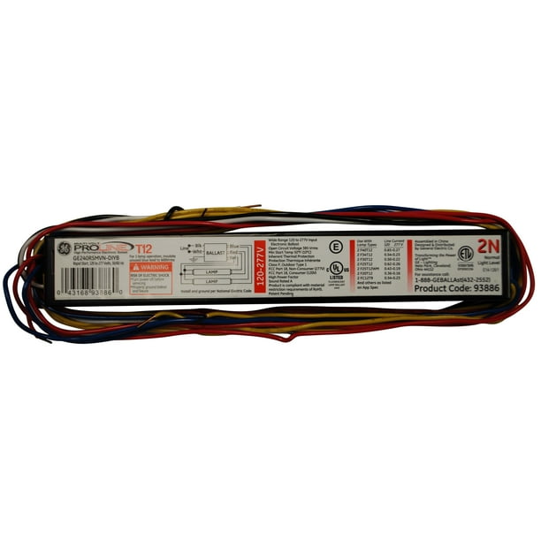 GE Lighting 93886 T12 MultiVolt Ultra Start™ Electronic Ballast