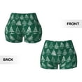 thumbnail image 3 of Sikiie Christmas Trees Print Workout Shorts Women Scrunch Butt Gym Shorts Seamless High Waist Tummy Control Yoga Biker Athletic Shorts, 3 of 5