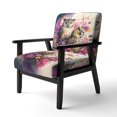 thumbnail image 3 of Designart "Hiboux Adorables parmi les Fleurs I" Chaise d'Appoint Rembourrée Multicolore - Fauteuil Moderne pour Chambre, 3 of 7