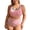 Red, variant on Gradient Print Plus Size Two Piece Swimsuit For Control Bathing With High Waisted Bottoms
