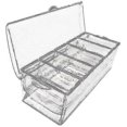 thumbnail image 1 of Ice Cold 5 Compartment Condiment Server Rack-service Tray Container With 5 Removable Trays, 1 of 5