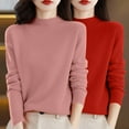 thumbnail image 2 of Gkeoshab Sweaters for Women Women's Oversized Sweaters 2025 Fall Outfits Trendy Crewneck Knit Fashion Pullover Tops Rose Gold XL, 2 of 4