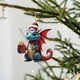 thumbnail image 2 of Juguete de Dinosaurio para Fiesta de Navidad, Adornos de Santa Claus con Ornamientos Azules, Pendientes Acrylic para Árbol de Navidad, Decoración para Fiesta de Dinosaurios, Regalos de, 2 of 9