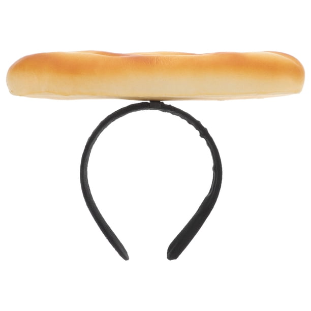 Diadema creativa con forma de pan y comida para fiestas, cosplay, spa y maquillaje, ligera y antideslizante, para mujeres y niñas, accesorios de fotos.